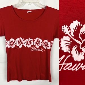 VINTAGE 70'S HAWAII CRAZY SHIRT TOP SIZE S